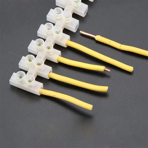 20A 12 Position Wire Connector Plastic Barrier Terminal Block Screw Terminal Connector ...