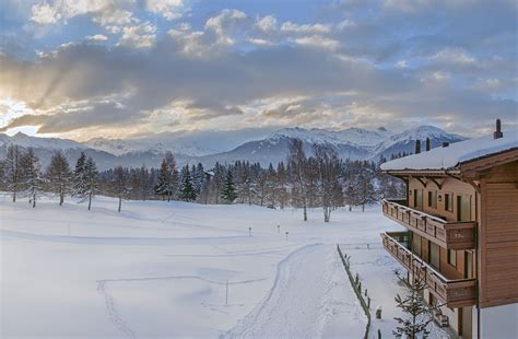 Inspiring ski-in and ski-out hotels across Switzerland | Alpine spas, Ski trails, Crans-montana