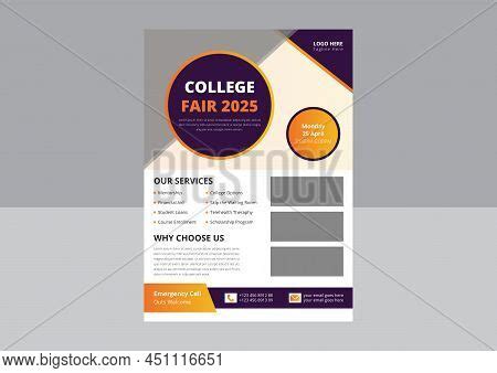 College Fair Flyer Vector & Photo (Free Trial) | Bigstock