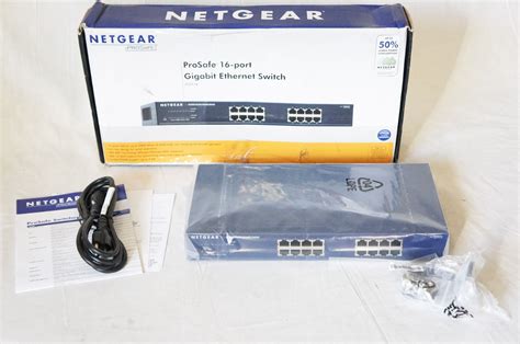 NETGEAR PROSAFE 16-PORT GIGABIT RACKMOUNT SWITCH JGS516NA NEW ...