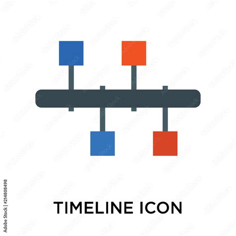 Timeline icon vector sign and symbol isolated on white background, Timeline logo concept Stock ...