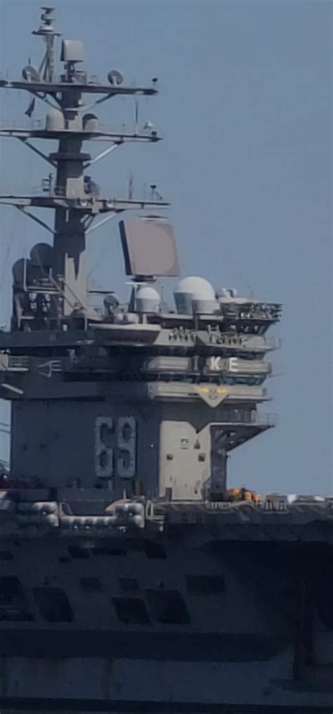 USS Dwight D Eisenhower (CVN- 69) Nimitz-class, Prop:2 Westinghouse A4W nuclear reactors Disp ...