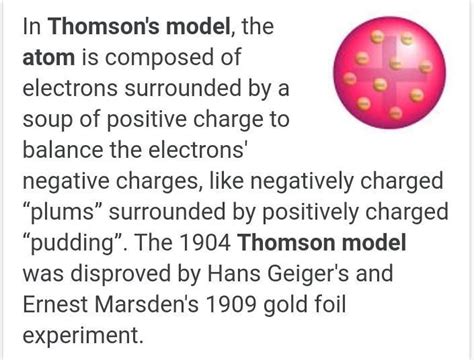 Describe Jj Thomson Model of Atom