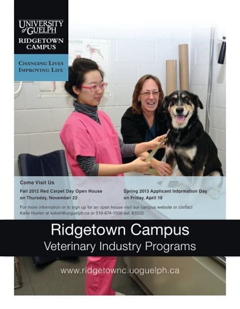 Veterinary Industry Programs Flyer - Ridgetown Campus - University ...