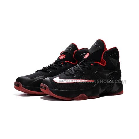 Nike Lebron 13 Black Red Men Basketball Shoes For Cheap, Price: $105.00 ...