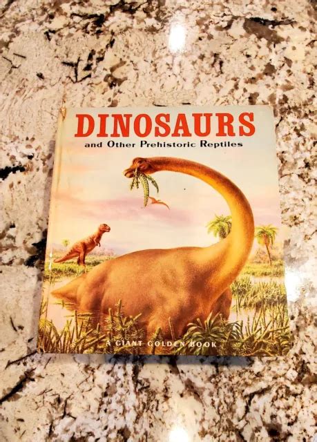 1968 DINOSAURS AND Other Prehistoric Reptiles Giant Golden Book by Jane ...