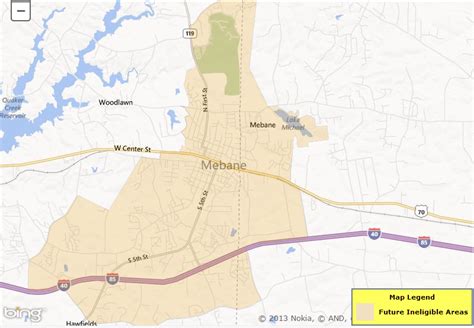 USDA Loan Eligibility Map Burlington NC and Mebane NC : NC Mortgage