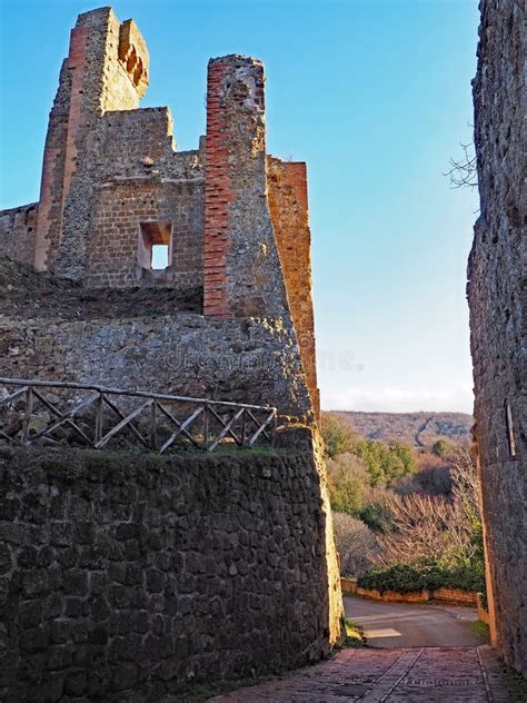 SOVANA, TUSCANY, ITALY - JUNE 16, 2019 - Ancient Tomb Remains Carved ...