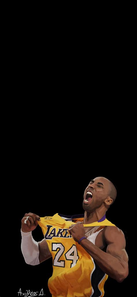 Kobe Bryant, artwork, basketball, digital, goat, sketch, HD phone ...