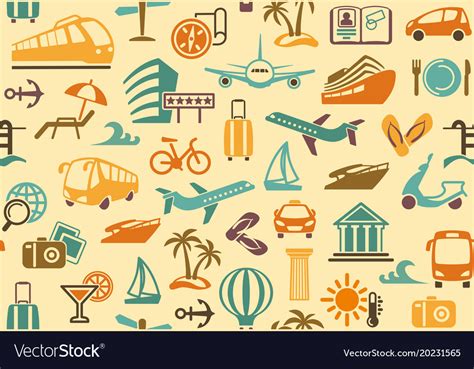 Travel background Royalty Free Vector Image - VectorStock