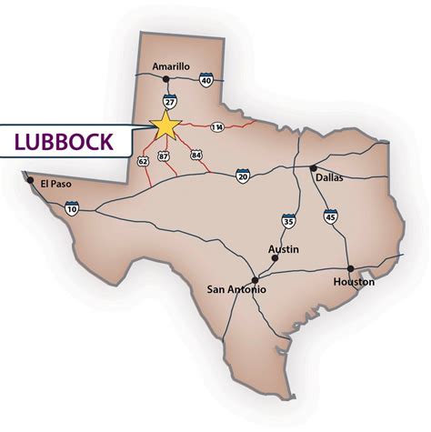 Where Is Lubbock Texas On The Map - Printable Maps