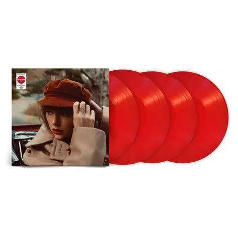 TAYLOR SWIFT RED Taylor’s Version Red Vinyl 4Lp Usa Exclusive Limited ...