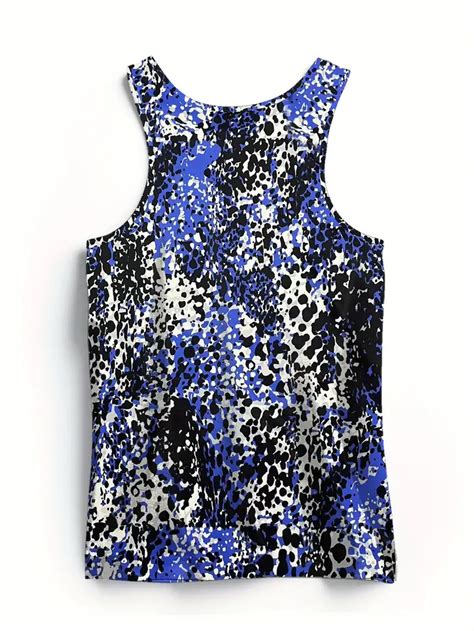 Leopard Print Crew Neck Tank Top Casual Sleeveless Tank Top - Temu