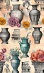 Flowers And Roman Vases Free Stock Photo - Public Domain Pictures