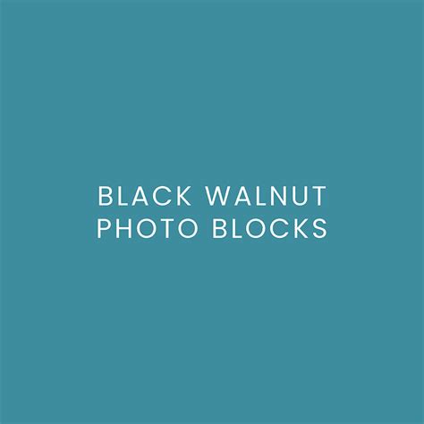 Black Walnut Photo Blocks - Unique Prints on Wooden Blocks | Prints On Wood