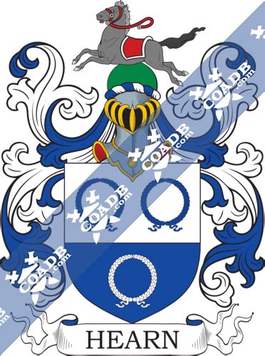 Hearn Family Crest, Coat of Arms and Name History