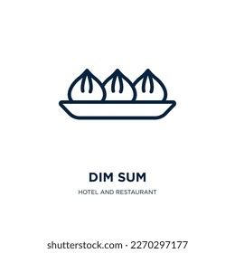 Dim Sum Icon Hotel Restaurant Collection Stock Vector (Royalty Free ...