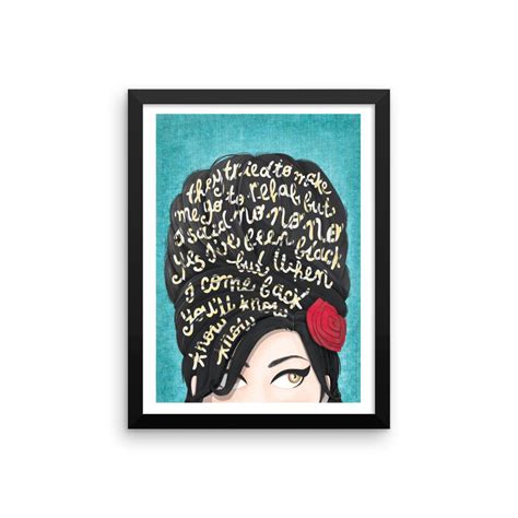 FRAMED Rehab Amy Winehouse Print – Draw Me a Song