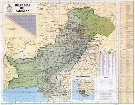 Large scale detailed road map of Pakistan with all cities and other marks | Pakistan | Asia ...