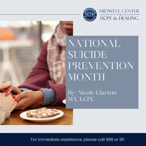 National Suicide Prevention Month - Midwest Center for Hope & Healing