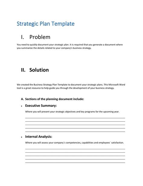 32 Great Strategic Plan Templates to Grow your Business