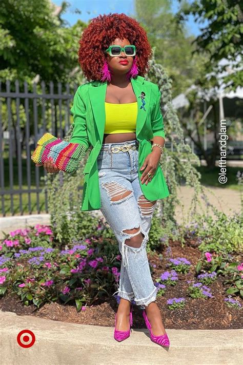 #TargetStyle : @lefthandglam in 2023 | Neon outfits, Colorful fashion ...