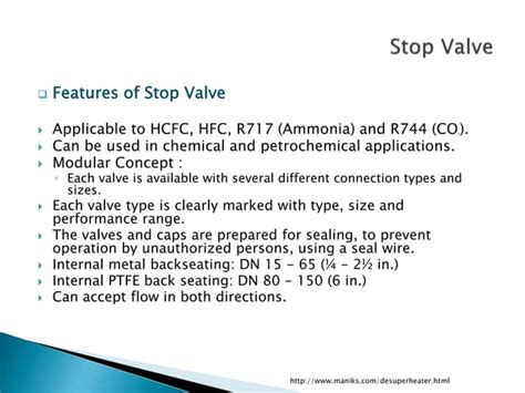 Stop valve ppt | PPT