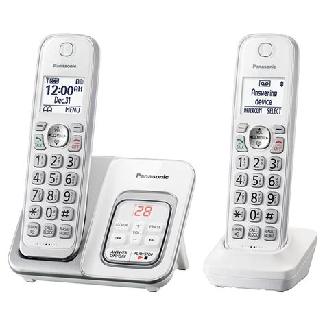 Panasonic 2-handset Cordless Phone Set with Answer Machine & Caller ID | PCRichard.com | KXTGD532W