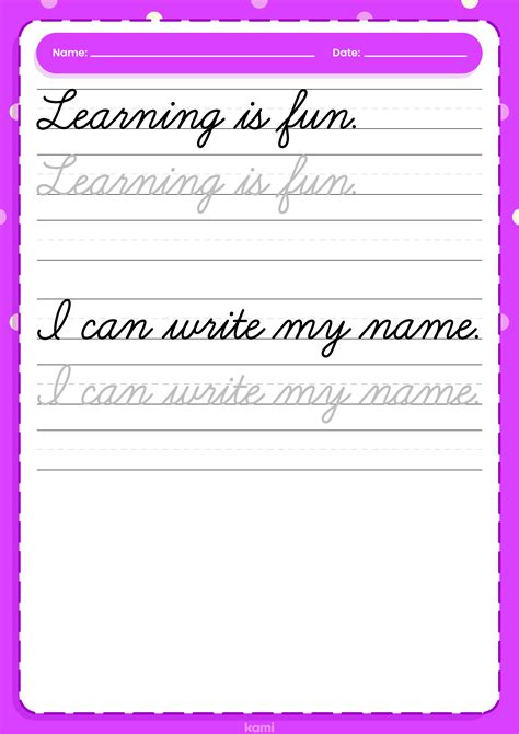 Cursive Handwriting Worksheet | Sentences for Teachers | Perfect for ...