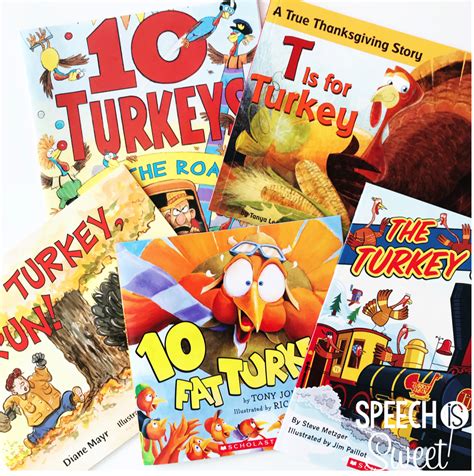 Turkey Books for Speech Therapy - Speech is Sweet