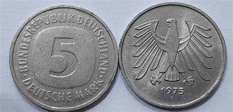 5 Deutsche Mark Bundesrepublik Deutschland 1975