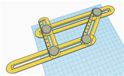 Polygonal ruler template (fully printable) + template for transferring sockets and more by ...