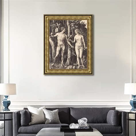 Adam and Eve by Albrecht Dürer Giclee Print Oil Painting Gold Frame ...