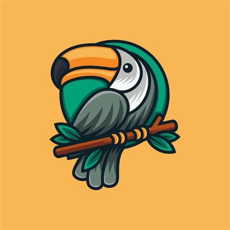 Premium Vector | Toucan logo design illustration template modern