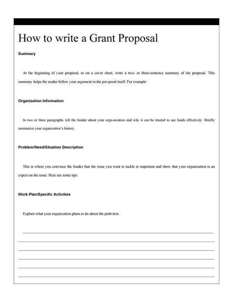 40+ Grant Proposal Templates [NSF, Non-Profit, Research] ᐅ TemplateLab