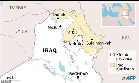 Clashes as Iraq army takes last Kurd-held area of Kirkuk province | Daily Mail Online