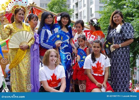 Multicultural Canada Day Celebrations Editorial Stock Image - Image of british, costume: 42198779