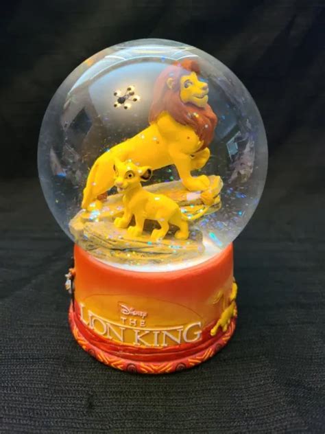 THE LION KING Water Snow Globe Mustafa Simba Timon Pumba MINT Disney Hallmark $28.99 - PicClick