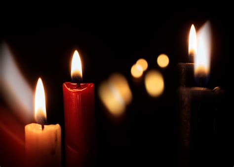 Candles On A Black Background | Copyright-free photo (by M. Vorel) | LibreShot