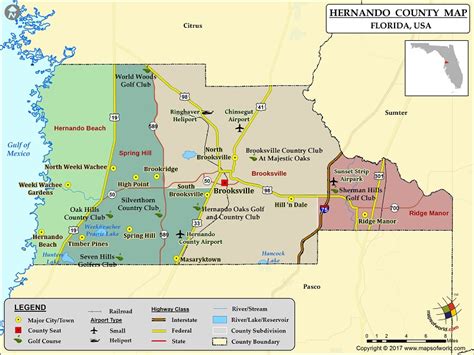 Hernando County Map Printable - Free Printable Templates