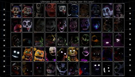 Fangames Roster - Ultimate Custom Night (fanmade) : r/fivenightsatfreddys