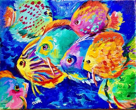 Fish Acrylic Painting Buy Online | www.pinnaxis.com