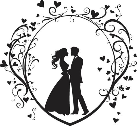 Floral Fusion Vector Black Logo Elegant Wedding Bouquets Iconic Symbol 37330766 Vector Art at ...