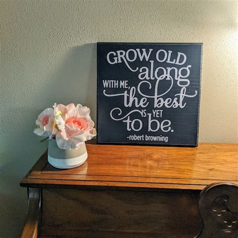 Robert Browning Poem Grow Old With Me - Etsy