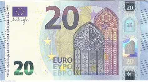 20 Euro 2015 - U, 2015 Issue - 20 Euro (Signature Mario Draghi) - European Union - Banknote - 7437