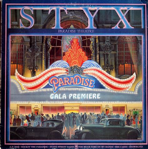 Styx Paradise Theater Album Cover Poster 24 X 24 inch | Etsy