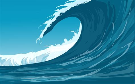 Vector Illustration Of Ocean Waves 2962640 Vector Art at Vecteezy