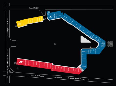 Allen Outlet Mall Map | Color 2018