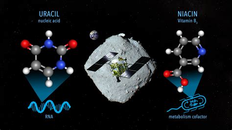 RNA molecule uracil found in asteroid Ryugu samples