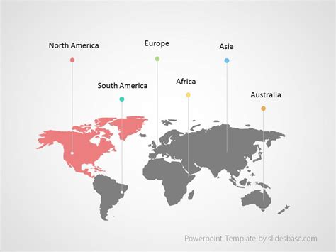 World Map Infographic Powerpoint Template | Slidesbase